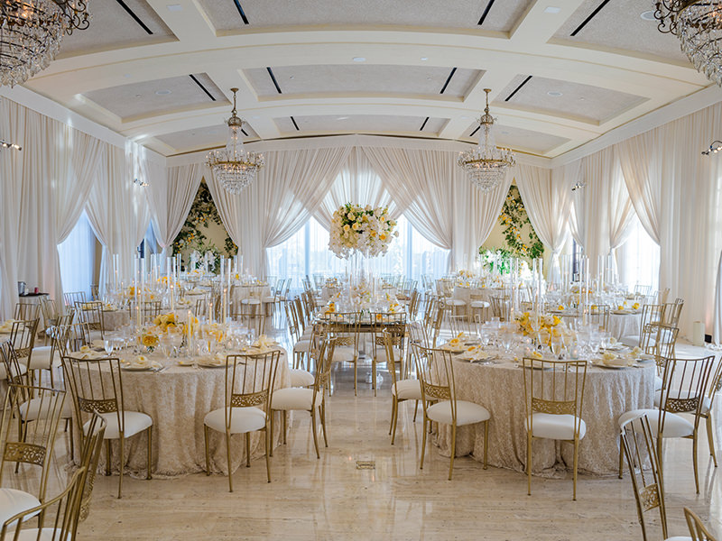luxury Los Angeles wedding reception ballroom